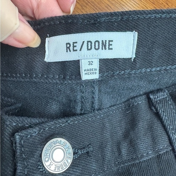 RE/DONE 70s Bell Bottom Jeans in Black Size 32 NWT, Mid Rise Flare Jeans - Picture 4 of 15